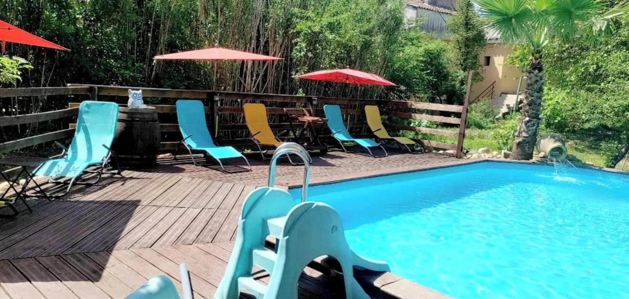 Studio Charmant Dans Un Ancien Moulin Pres D'Orange 30 M² Piscine Extérieur photo